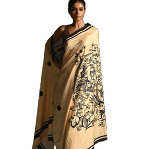Women Mulbery Silk Saree- Faces
