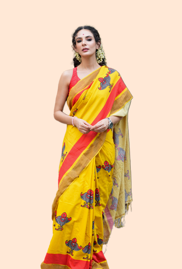 kora fish (Cotton Saree)
