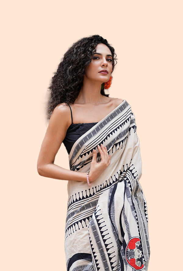 Tridevi (Cotton Wooven Saree)