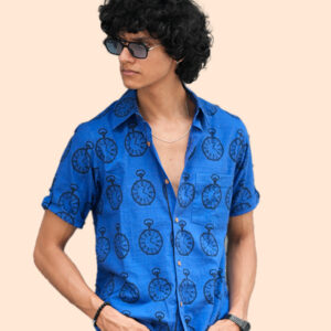 Men's casual stopwatch shirt (Cotton Shirt)