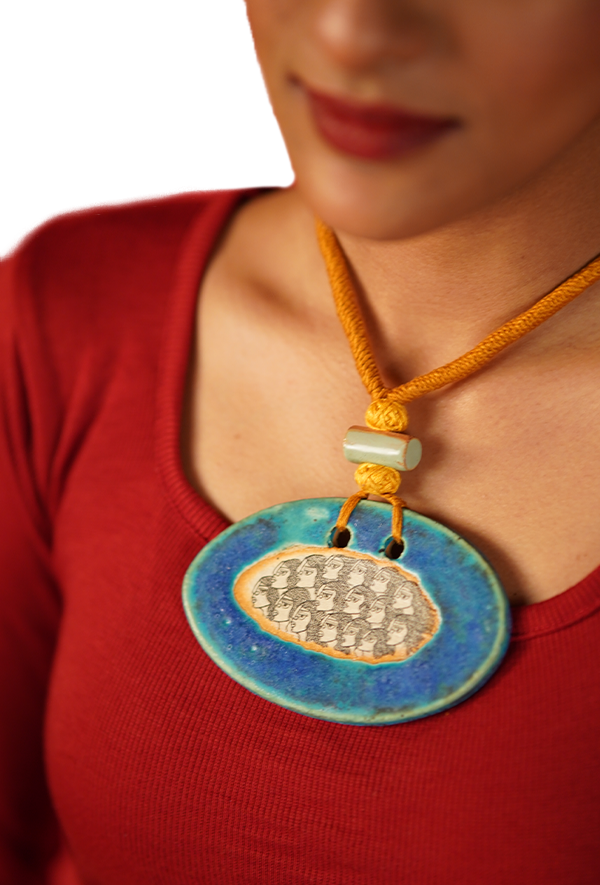 Faces (Ceramic Neckpiece)