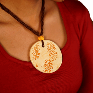 Yellow Moonlight (Ceramic Neckpiece)