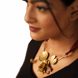 Lotus bloom (Brass Neckpeice)