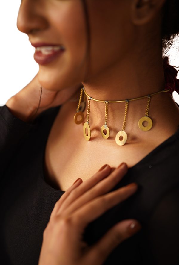 Rust in Gold (Brass Neckpeice)
