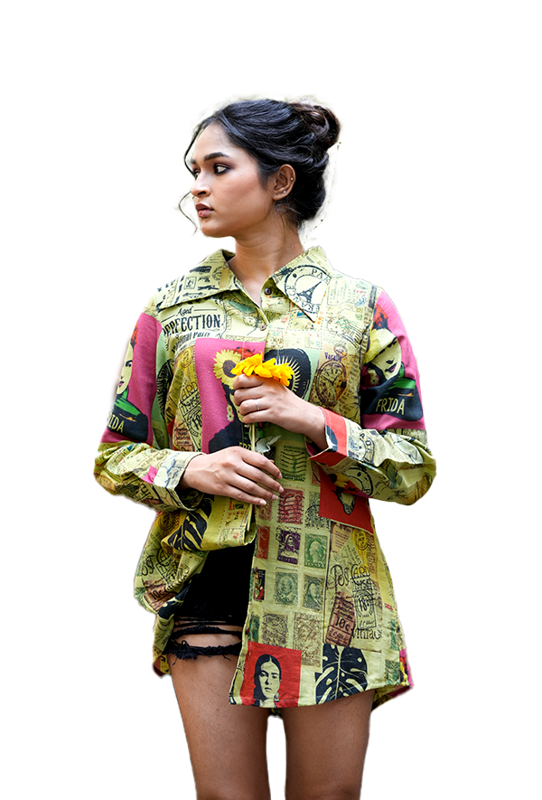 Women's Olive Green Frida Shirt