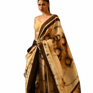 The Coffee Saree (Mulberry Silk)