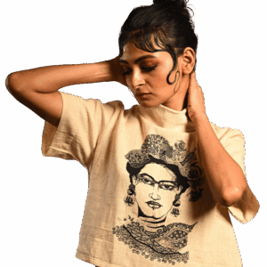 Frida Cowl Neck Crop Top (Cotton)