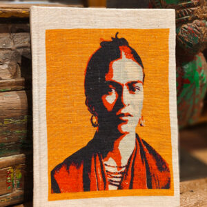 Fabric-bound Notebook- Frida Portrait